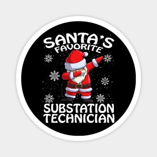 Santas Favorite Substation Technician Christmas Magnet